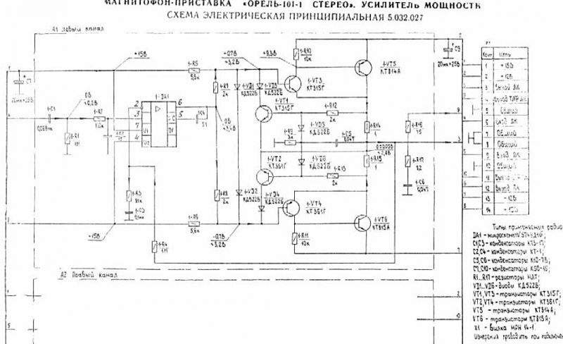 Орель 101 1 схема